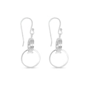 Handmade Chimes 925 Sterling Silver Dangling Hook Earrings for Women
