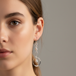 Load image into Gallery viewer, Wave 925 Sterling Silver Dangling Hook Earrings for Women
