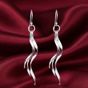 Nalini 925 Sterling Silver Dangling Hook Earrings for Women