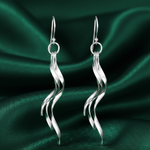 Load image into Gallery viewer, Nalini 925 Sterling Silver Dangling Hook Earrings for Women