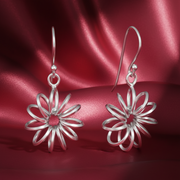 Blossom Link 925 Sterling Silver Earrings