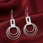 Load image into Gallery viewer, Circular Link 925 Sterling Silver Earrings