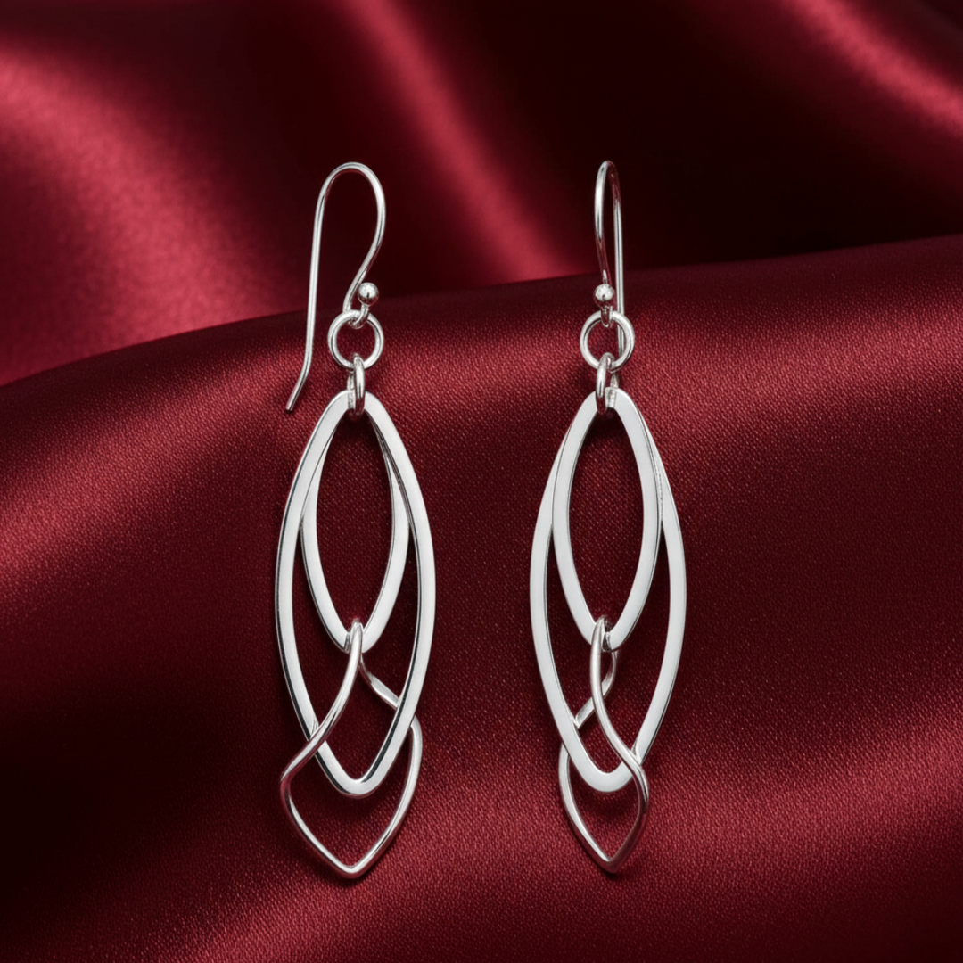 Galaxy  Link 925 Sterling Silver Earrings