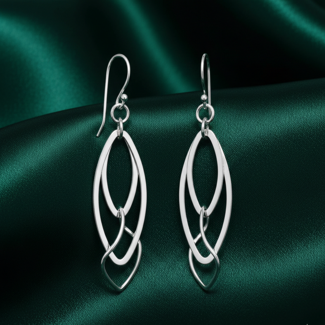 Galaxy  Link 925 Sterling Silver Earrings