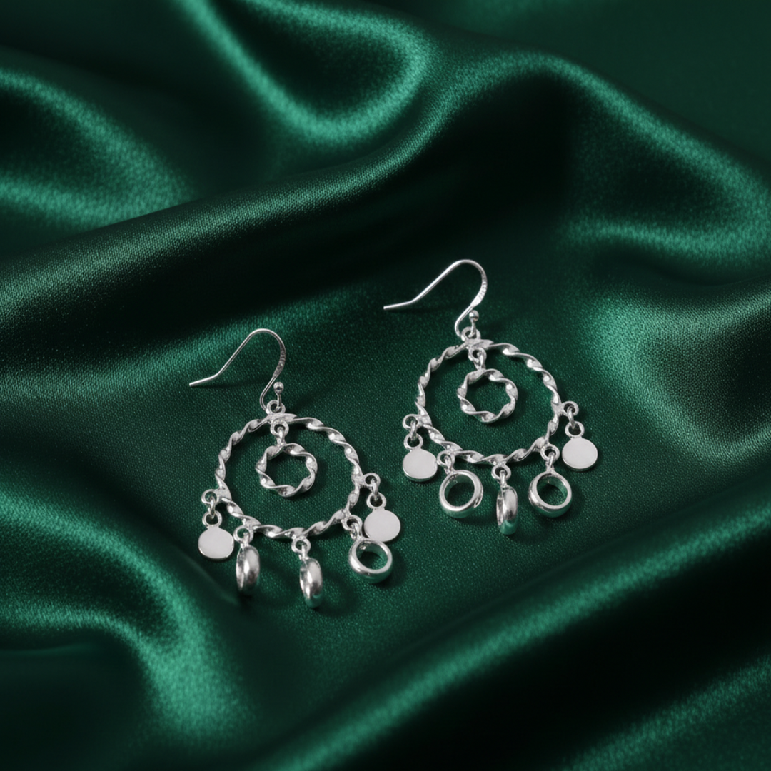 Miana  Link 925 Sterling Silver Earrings