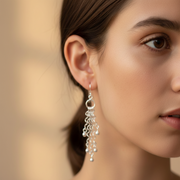 Point Link 925 Sterling Silver Earrings