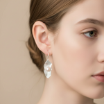 Load image into Gallery viewer, Oyster Pearl 925 Sterling Silver Dangling Hook Earrings for Women