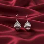 Berry Fruity Rhodium Plated 925 Sterling Silver Dangling Hook Earrings for Women