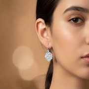 Berry Fruity Rhodium Plated 925 Sterling Silver Dangling Hook Earrings for Women