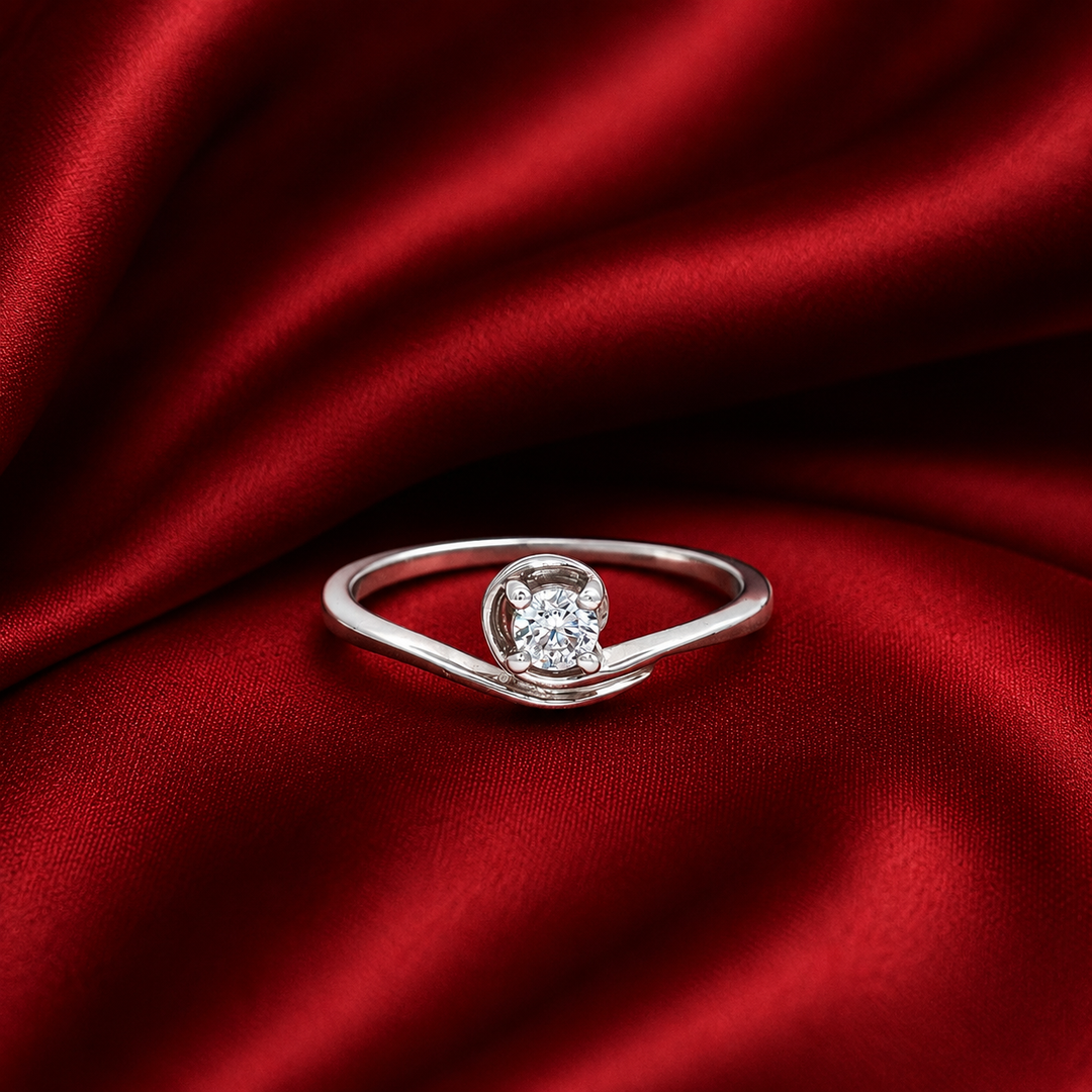 Splendor 925 Sterling Silver Solitaire Ring