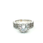 Load image into Gallery viewer, Premium 925 Sterling Silver Solitaire Ring with Sparkling Stone