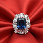 Load image into Gallery viewer, Premium 925 Sterling Silver Solitaire Ring with Sparkling Stone