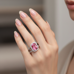Load image into Gallery viewer, Luxury 925 Sterling Silver Solitaire Ring Sparkling CZ Diamond Look