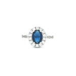 Load image into Gallery viewer, Elegant 925 Sterling Silver Emerald-Cut Red Stone Halo Ring