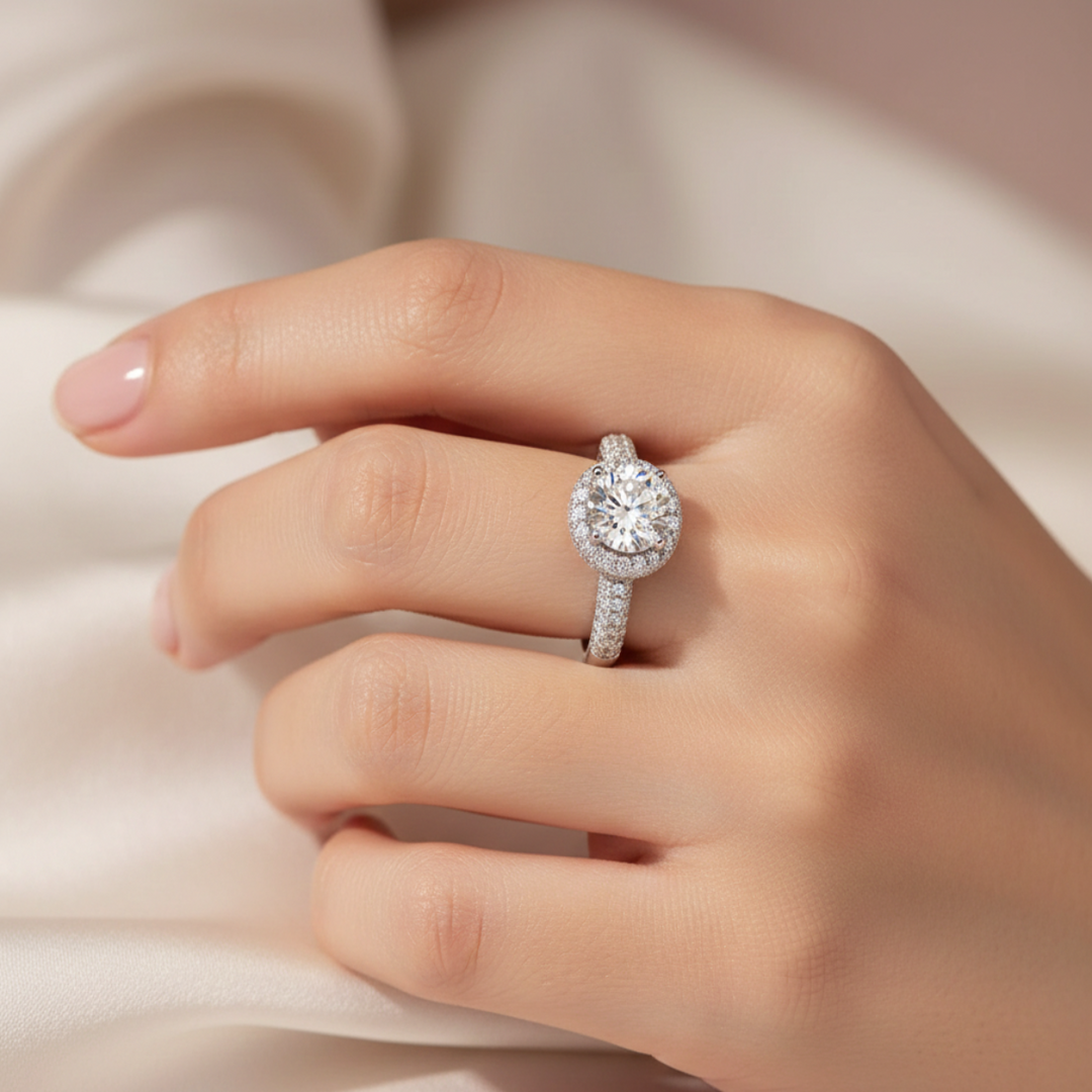 Pratham Solitaire 925 Silver Ring