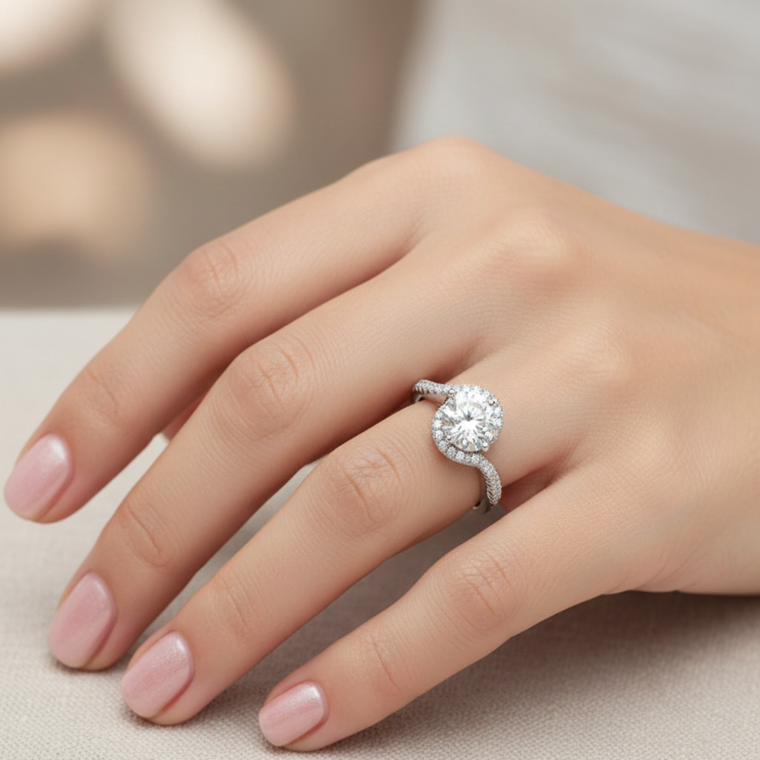 UNO Solitaire 925 Silver Ring