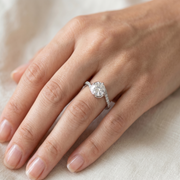 Stunning 925 Sterling Silver Solitaire Ring with Brilliant Cut Stone