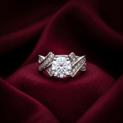 Stunning 925 Sterling Silver Solitaire Ring with Brilliant Cut Stone