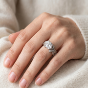 Stunning 925 Sterling Silver Solitaire Ring with Brilliant Cut Stone