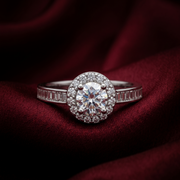 Premium 925 Sterling Silver Solitaire Ring with Sparkling Stone