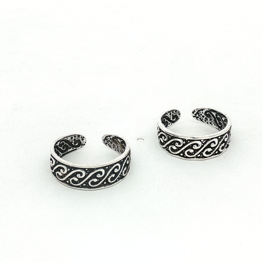 925 Sterling Silver Classic Adjustable Toe Ring