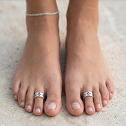 925 Sterling Silver Classic Adjustable Toe Ring