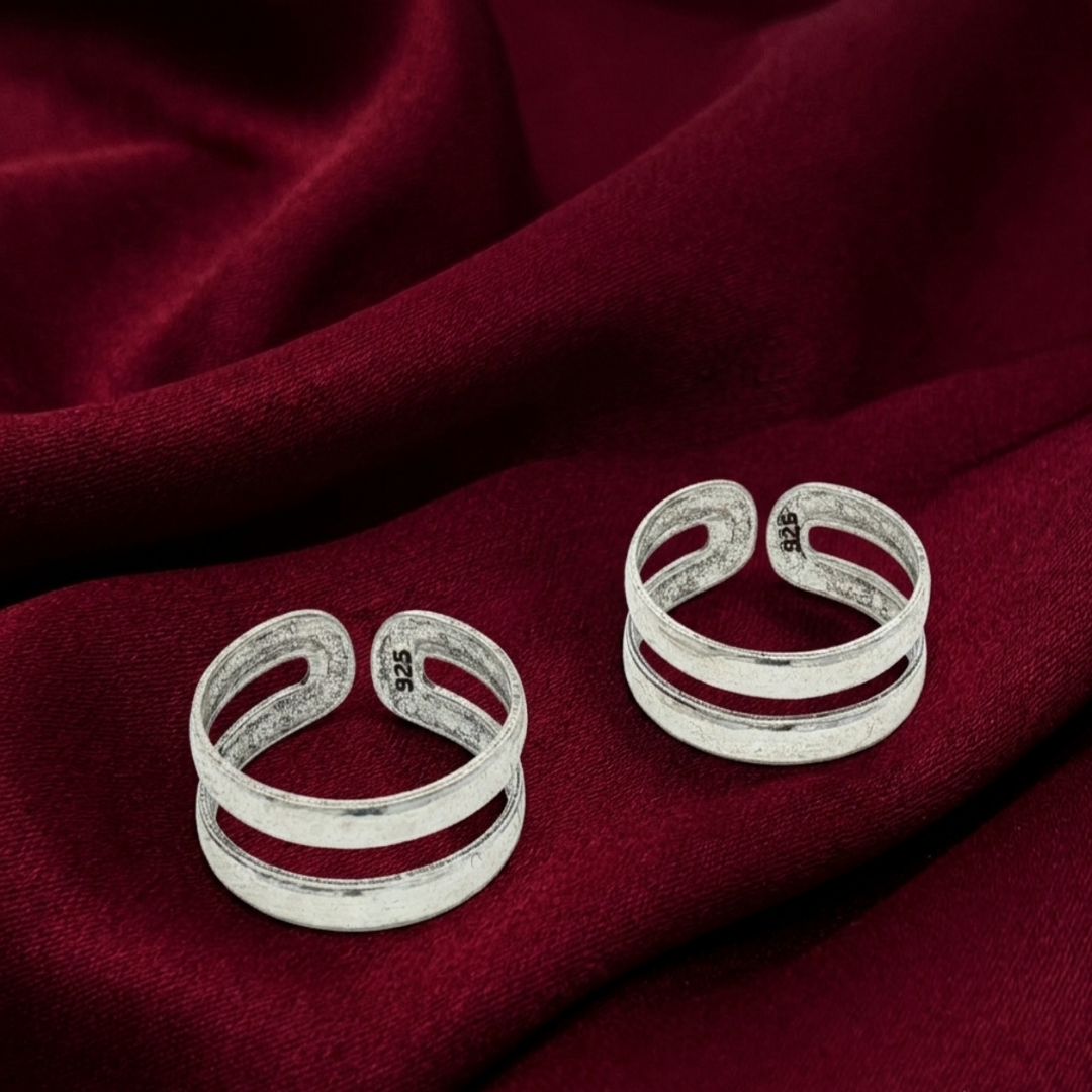925 Sterling Silver Classic Adjustable Toe Ring