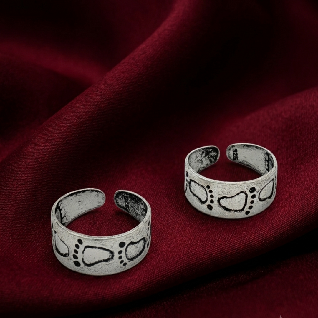 925 Sterling Silver Classic Adjustable Toe Ring