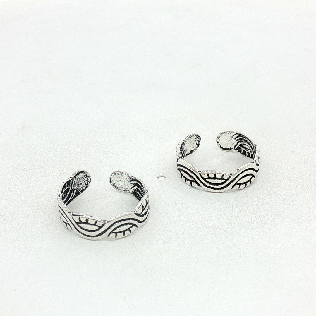 925 Sterling Silver Classic Adjustable Toe Ring