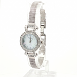 Load image into Gallery viewer, Women's 925 Sterling Silver Round Watch with Bracelet Belt
