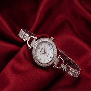 Premium 925 Sterling Silver Crystal Studded Watch for Women