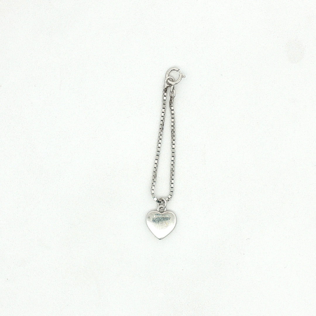 925 Sterling Silver Heart Crystal Watch Charm For Women