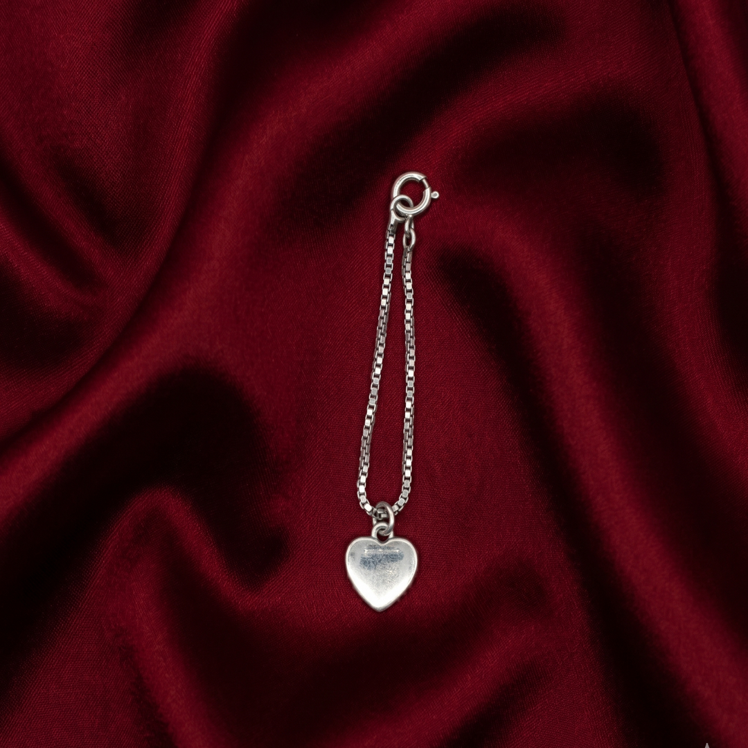 925 Sterling Silver Heart Crystal Watch Charm For Women