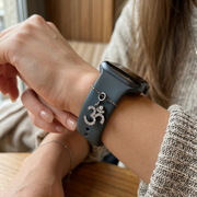 925 Sterling Silver Om Symbol Spiritual Watch Charm For Womens