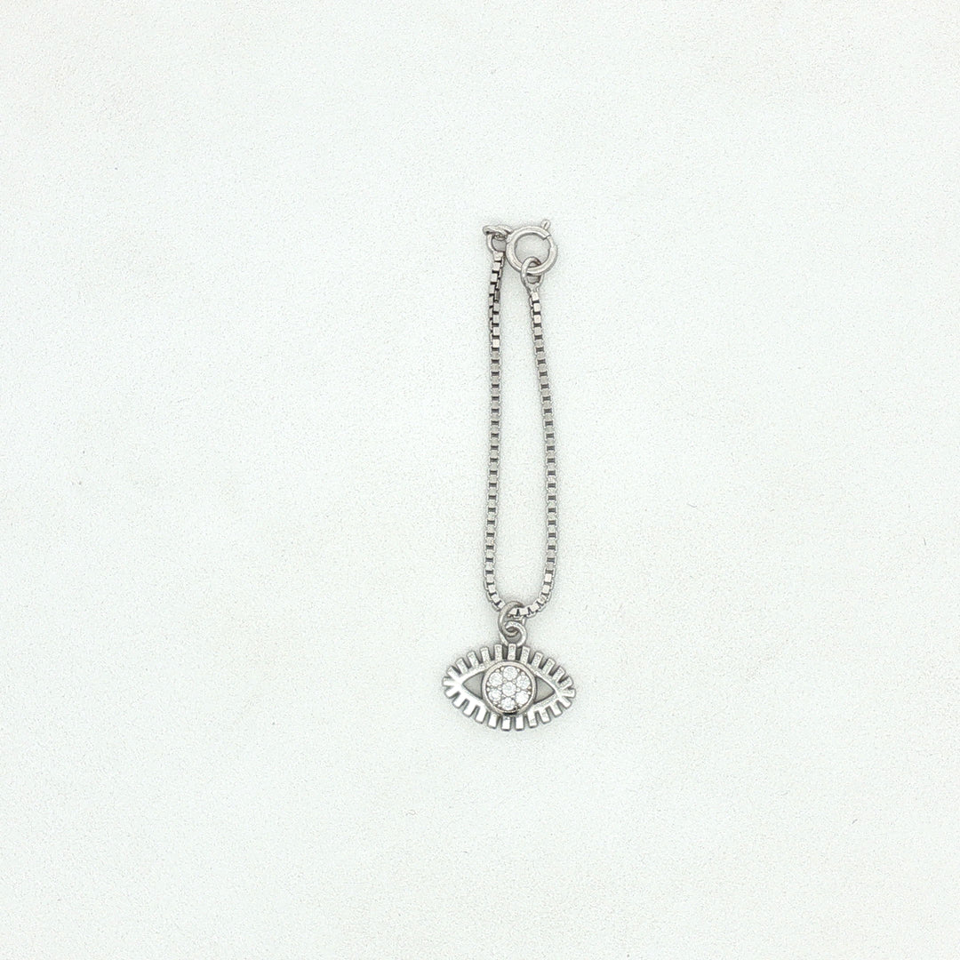 925 Sterling Silver Evil Eye Watch Charm