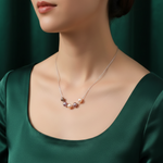 Load image into Gallery viewer, Multi Colored Pearl 925 Silver Necklace