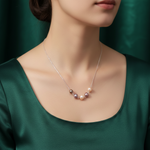 Load image into Gallery viewer, Multi Colored Pearl 925 Silver Necklace