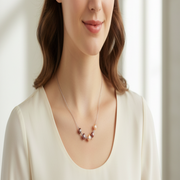 Multi Colored Pearl 925 Silver Necklace