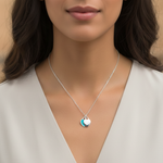 Load image into Gallery viewer, Twin Heart 925 Silver Necklace