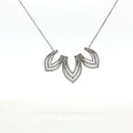 Load image into Gallery viewer, Luxury 925 Sterling Silver Crystal Flower Pendant with Chain