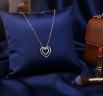 Load image into Gallery viewer, 925 Sterling Silver Heart Shape Pendant Necklace with Adjustable Length
