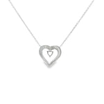 Load image into Gallery viewer, 925 Sterling Silver Heart Shape Pendant Necklace with Adjustable Length
