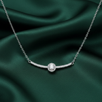 Load image into Gallery viewer, Pushpa Flower Studs 925 Silver Earrings &amp; Pendant Chain Necklace Combo