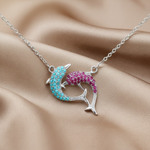 Load image into Gallery viewer, 925 Sterling Silver Classic Fish Pendant Necklace with Adjustable Length For Women