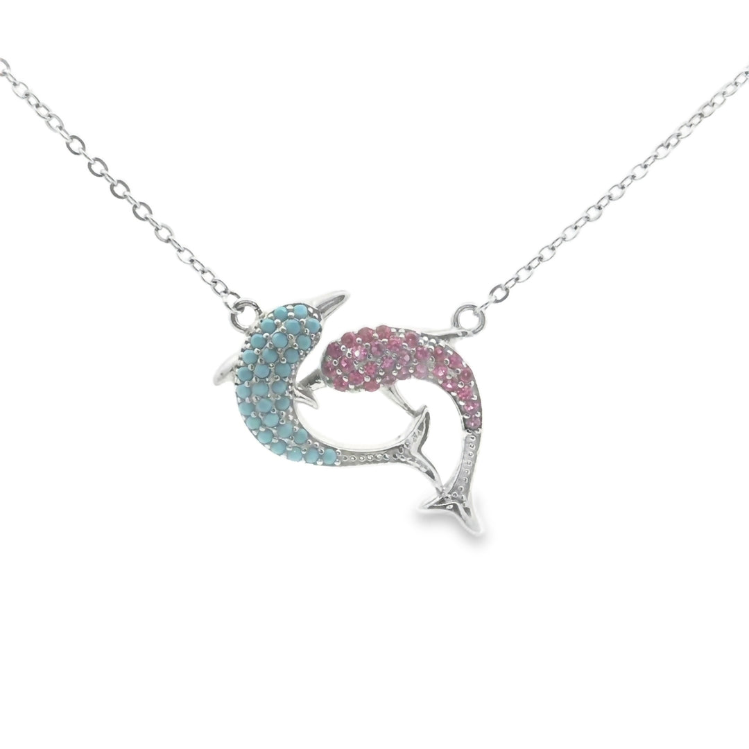 925 Sterling Silver Classic Fish Pendant Necklace with Adjustable Length For Women
