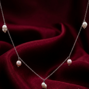 Luxury 925 Sterling Silver Crystal Flower Pendant with Chain