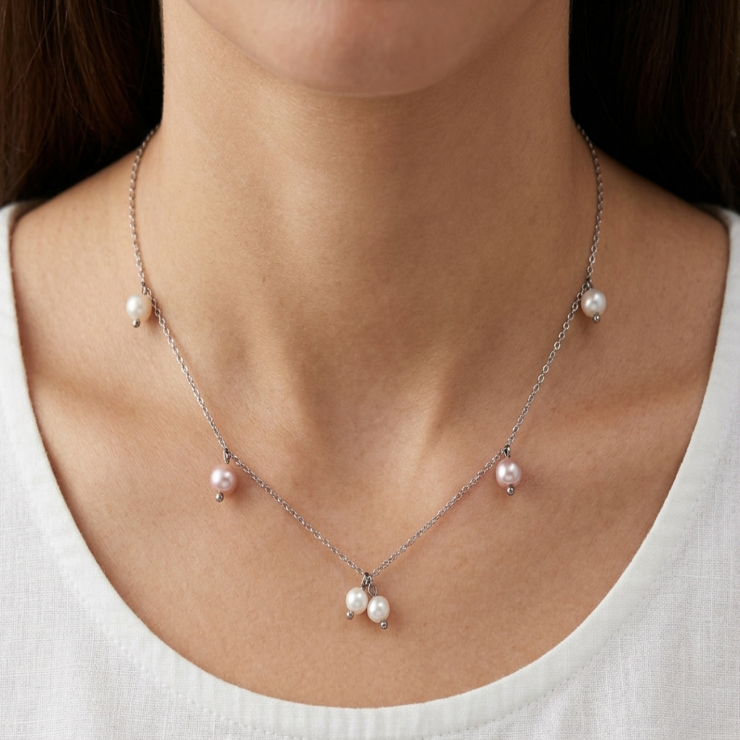 Luxury 925 Sterling Silver Crystal Flower Pendant with Chain