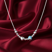 Elegant 925 Sterling Silver Pendant with Chain & Earrings Set