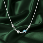 Load image into Gallery viewer, Evil Eye 925 Sterling Silver Necklace with Adjustable Length