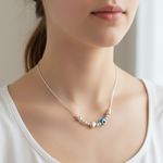 Load image into Gallery viewer, Evil Eye 925 Sterling Silver Necklace with Adjustable Length